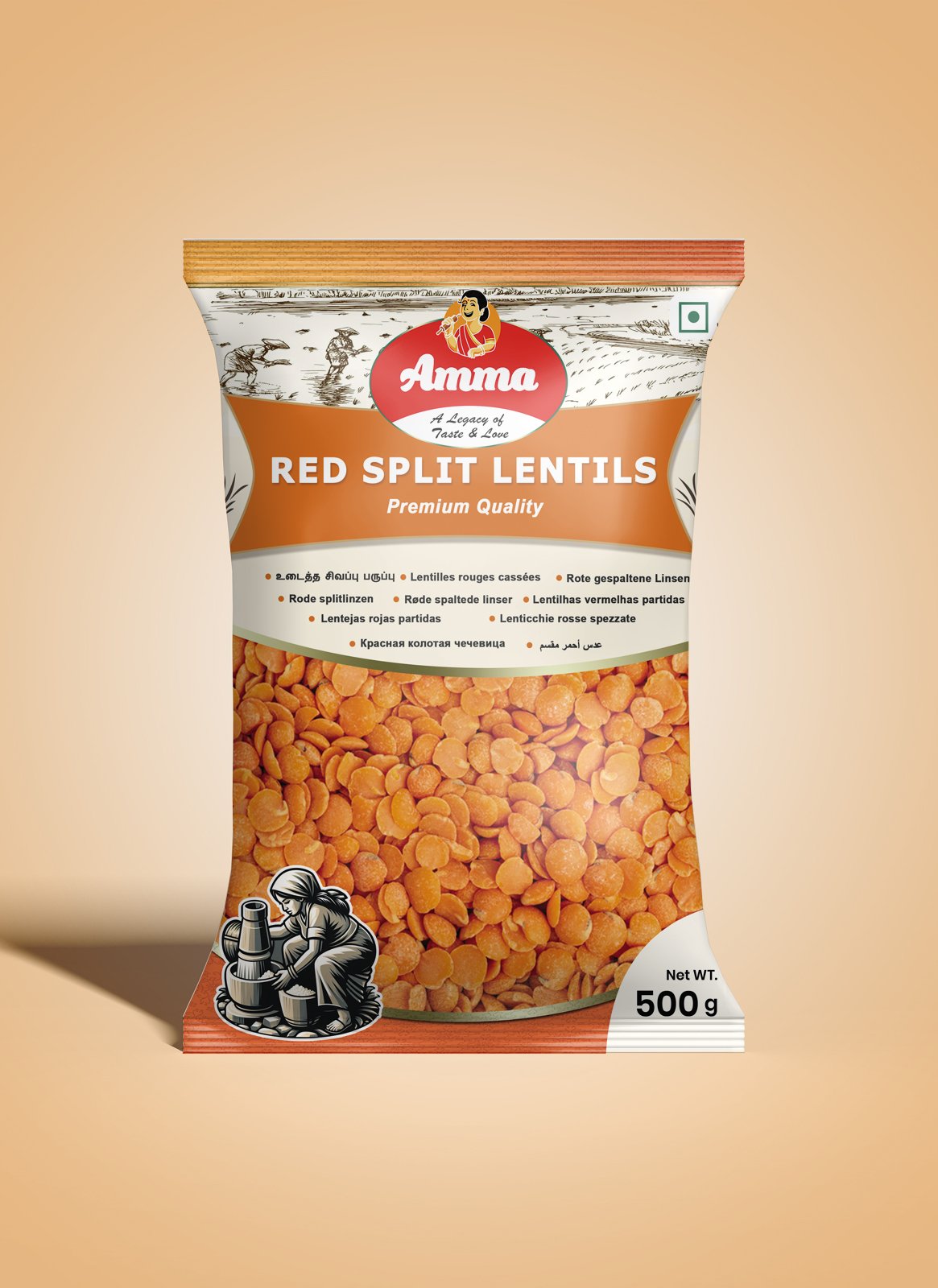 Red split lentils Red split lentils